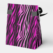 Little Princess Twins Baby shower Zebra Pattern Bedankdoosjes (Achterkant)