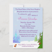 Little Princess Winter Party Brown Hair Kaart (Achterkant)