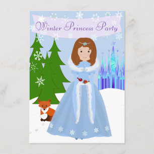 Little Princess Winter Party Brown Hair Kaart