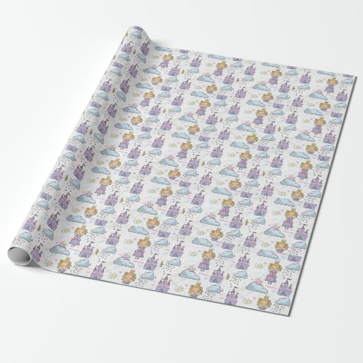 Little Princess Wrapping Paper Cadeaupapier (Uitgerold)