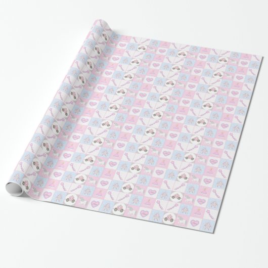 Little Princess Wrapping Paper Cadeaupapier (Uitgerold)