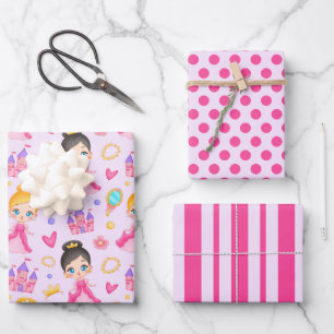 Little Princess Wrapping Paper Set of 3