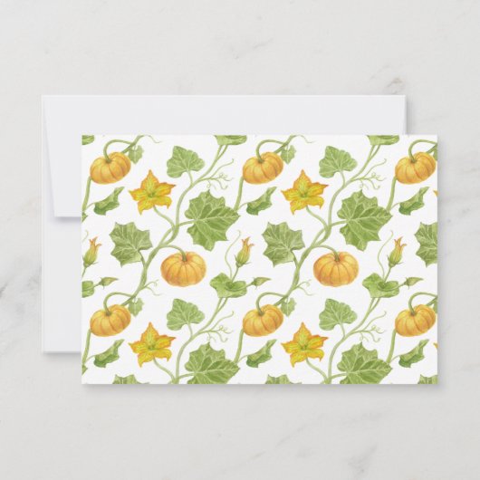 Little Pumkin Botanical Bedankkaart (Achterkant)