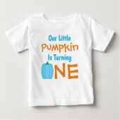 Little Pumpkin 1st Birthday Baby T-Shirt (Voorkant)