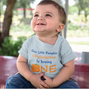 Little Pumpkin 1st Birthday Baby T-Shirt