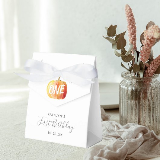 Little Pumpkin 1st Birthday Bedankdoosjes