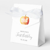 Little Pumpkin 1st Birthday Bedankdoosjes (Voorkant Zijde)