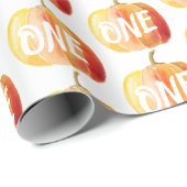 Little Pumpkin 1st Birthday Cadeaupapier (Rol Hoek)