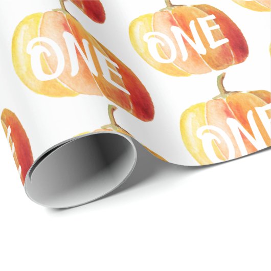 Little Pumpkin 1st Birthday Cadeaupapier (Rol Hoek)