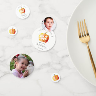 Little Pumpkin 1st Birthday Foto Confetti