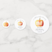 Little Pumpkin 1st Birthday Foto Confetti (Voorkanten)