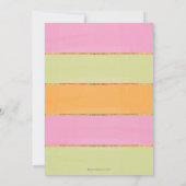 Little Pumpkin 1st Birthday Invitation Herfst Foto Kaart (Achterkant)