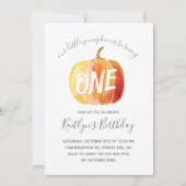 Little Pumpkin 1st Birthday Kaart (Voorkant)