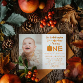 Little Pumpkin 1st Birthday Kaart