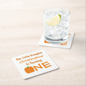 Little Pumpkin 1st Birthday Kartonnen Onderzetters (Insitu)