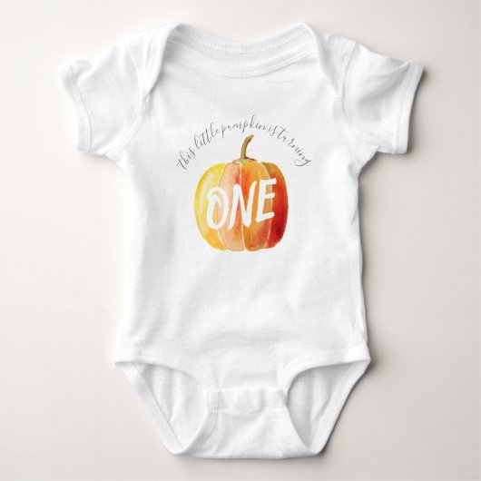 Little Pumpkin 1st Birthday Romper (Voorkant)