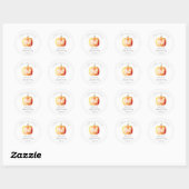 Little Pumpkin 1st Birthday Ronde Sticker (Vel)
