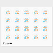 Little Pumpkin 1st Birthday Ronde Sticker (Vel)