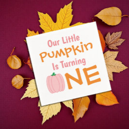 Little Pumpkin 1st Birthday Servet