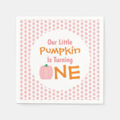Little Pumpkin 1st Birthday Servet (Voorkant)