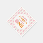 Little Pumpkin 1st Birthday Servet (Hoek)