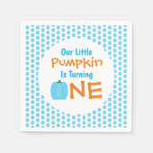Little Pumpkin 1st Birthday Servet (Voorkant)