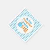 Little Pumpkin 1st Birthday Servet (Hoek)