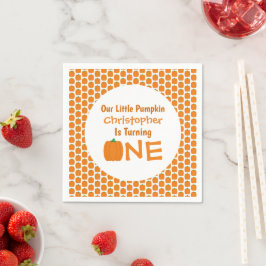 Little Pumpkin 1st Birthday Servet