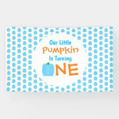Little Pumpkin 1st Birthday Spandoek (Horizontaal)