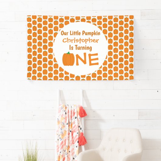 Little Pumpkin 1st Birthday Spandoek (Insitu)