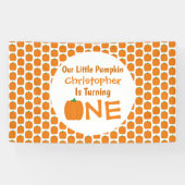 Little Pumpkin 1st Birthday Spandoek (Horizontaal)