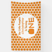Little Pumpkin 1st Birthday Spandoek (Verticaal)
