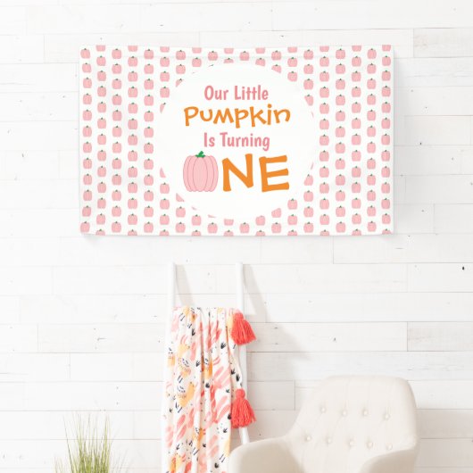 Little Pumpkin 1st Birthday Spandoek (Insitu)