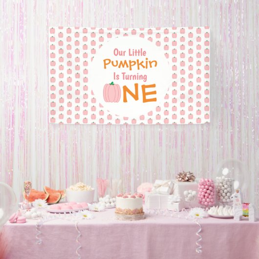 Little Pumpkin 1st Birthday Spandoek (Feest)