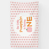 Little Pumpkin 1st Birthday Spandoek (Verticaal)