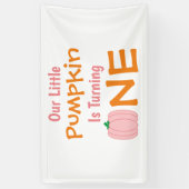 Little Pumpkin 1st Birthday Spandoek (Verticaal)