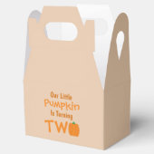 Little Pumpkin 2e verjaardag Bedankdoosjes (Geopend)