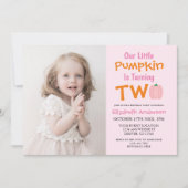 Little Pumpkin 2e verjaardag Kaart (Voorkant)