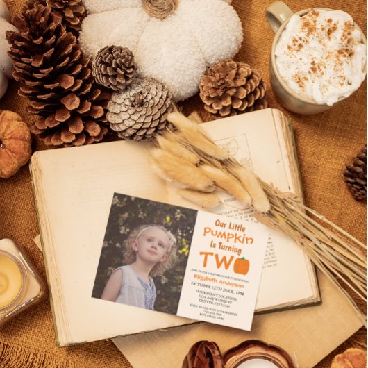 Little Pumpkin 2e verjaardag Kaart