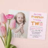 Little Pumpkin 2e verjaardag Kaart
