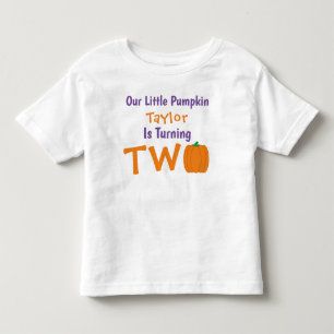 Little Pumpkin 2nd Birthday Toddler T-shirt