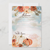 Little Pumpkin | Advies van het Baby shower Herfst Kaart (Voorkant)