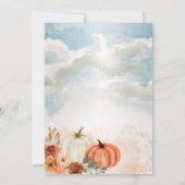 Little Pumpkin | Advies van het Baby shower Herfst Kaart (Achterkant)