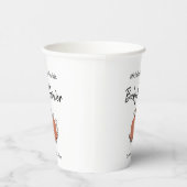 Little Pumpkin Autumn Baby shower Papieren Bekers (Rechts)