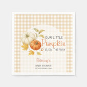 Little Pumpkin Autumn Baby shower Servet (Voorkant)