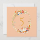 Little Pumpkin Autumn Birthday Party Invitation Kaart (Achterkant)