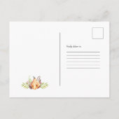 Little Pumpkin Autumn Birthday Party Invitation Uitnodiging Briefkaart (Achterkant)