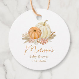 Little Pumpkin Autumn Boho Herfst Floral Baby show Bedankjes Labels