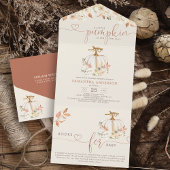 Little Pumpkin Autumn Books voor Baby All In One Uitnodiging