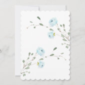 Little Pumpkin Autumn Boy Baby shower Uitnodiging (Achterkant)